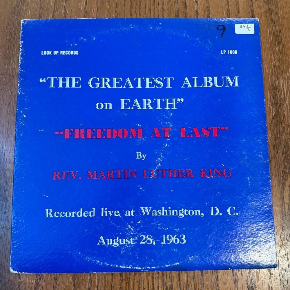 Martin Luther King Jr Freedom At Last LP Look Up Records LP 1000 1968 MLK